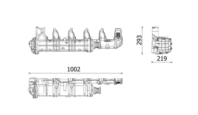 MAHLE EGR Mercedes-Benz Actros MP4/ MP5/ Antos/ Arocs EURO 6 A4711406675 - مبرد EGR - شاحنة: صورة 3 MAHLE EGR Mercedes-Benz Actros MP4/ MP5/ Antos/ Arocs EURO 6 A4711406675 - مبرد EGR - شاحنة: صورة 3