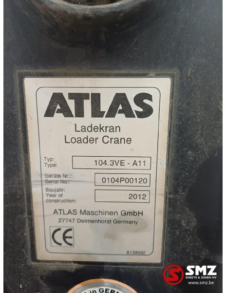 Atlas Occ Autolaadkraan Atlas 104.3VE - ذراع تطويل: صورة 5 Atlas Occ Autolaadkraan Atlas 104.3VE - ذراع تطويل: صورة 5