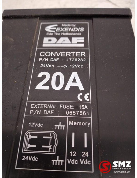 DAF Occ spanningsomvormer 24V-12V 20A DAF XF105 - النظام الكهربائي - شاحنة: صورة 2 DAF Occ spanningsomvormer 24V-12V 20A DAF XF105 - النظام الكهربائي - شاحنة: صورة 2