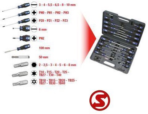 Diversen Schroevendraaier- en bitset 39dlg - زينة وكماليات السيارات: صورة 2 Diversen Schroevendraaier- en bitset 39dlg - زينة وكماليات السيارات: صورة 2