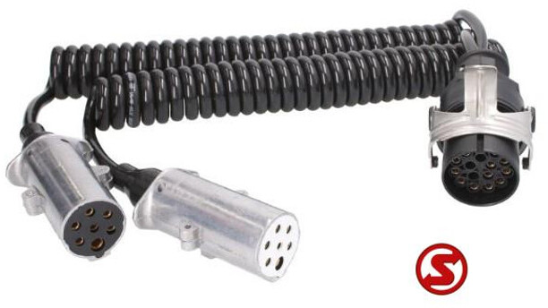 Diversen Spiraalkabel 15Polig 2X7polig - تسخير/ تجميع الكابلات - شاحنة: صورة 1 Diversen Spiraalkabel 15Polig 2X7polig - تسخير/ تجميع الكابلات - شاحنة: صورة 1