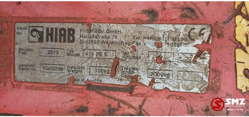 Hiab Occ palletbord 414-02-S Hiab - ملحق - معدات المناولة: صورة 5 Hiab Occ palletbord 414-02-S Hiab - ملحق - معدات المناولة: صورة 5