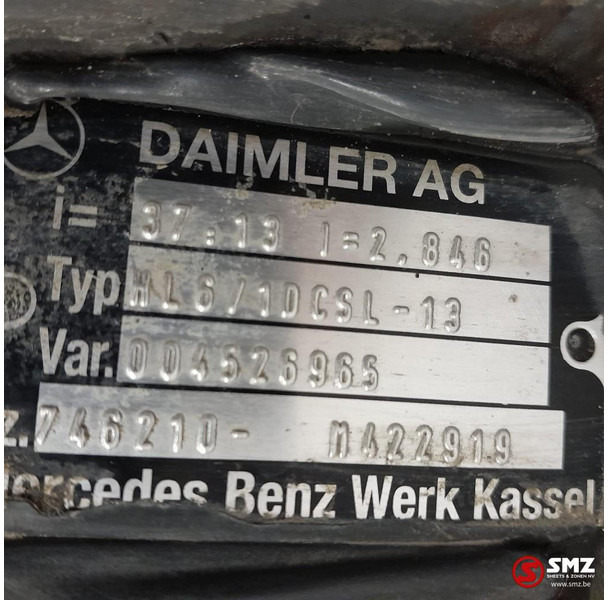 Mercedes-Benz Occ differentiëel HL6/1DCSL-13 i=2,846 Mercedes - صندوق التروس التفاضلية - شاحنة: صورة 5 Mercedes-Benz Occ differentiëel HL6/1DCSL-13 i=2,846 Mercedes - صندوق التروس التفاضلية - شاحنة: صورة 5