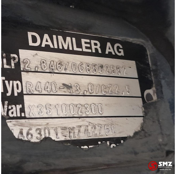 Mercedes-Benz Occ differentiëel R440-13,0/C22,5 i=2,846 Mercedes - صندوق التروس التفاضلية - شاحنة: صورة 5 Mercedes-Benz Occ differentiëel R440-13,0/C22,5 i=2,846 Mercedes - صندوق التروس التفاضلية - شاحنة: صورة 5