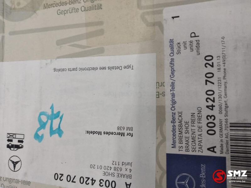 Mercedes-Benz Remschoen achter mercedes vito w638 a0034207020 - أجزاء الفرامل - شاحنة: صورة 2 Mercedes-Benz Remschoen achter mercedes vito w638 a0034207020 - أجزاء الفرامل - شاحنة: صورة 2