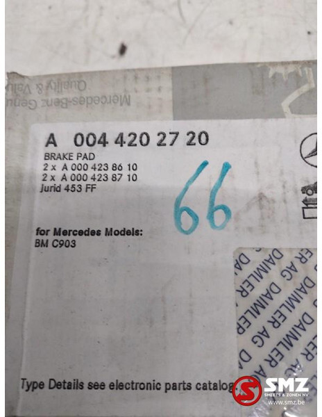 Mercedes-Benz Set remblokken mercedes sprinter w903 a0044202720 - دواسات الفرامل - شاحنة: صورة 2 Mercedes-Benz Set remblokken mercedes sprinter w903 a0044202720 - دواسات الفرامل - شاحنة: صورة 2