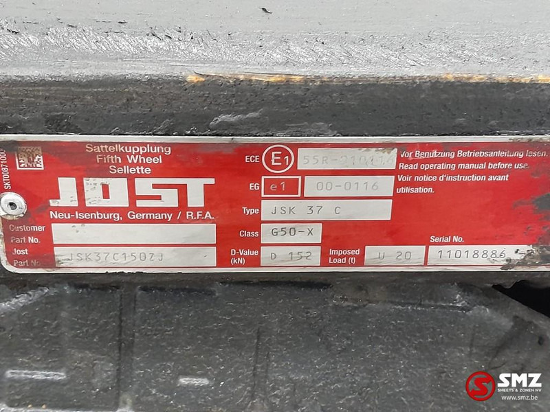 Jost Occ koppelschotel + montageplaat JSK37C JOST - وصلة العجلة الخامسة - شاحنة: صورة 5 Jost Occ koppelschotel + montageplaat JSK37C JOST - وصلة العجلة الخامسة - شاحنة: صورة 5