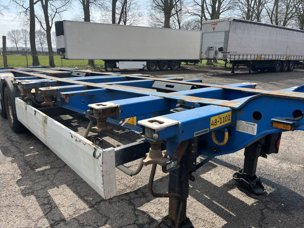 Krone 40FT HC, Voor en achter-uitschuifbaar, BPW 3 stuks - نصف مقطورة لنقل الحاويات: صورة 2 Krone 40FT HC, Voor en achter-uitschuifbaar, BPW 3 stuks - نصف مقطورة لنقل الحاويات: صورة 2
