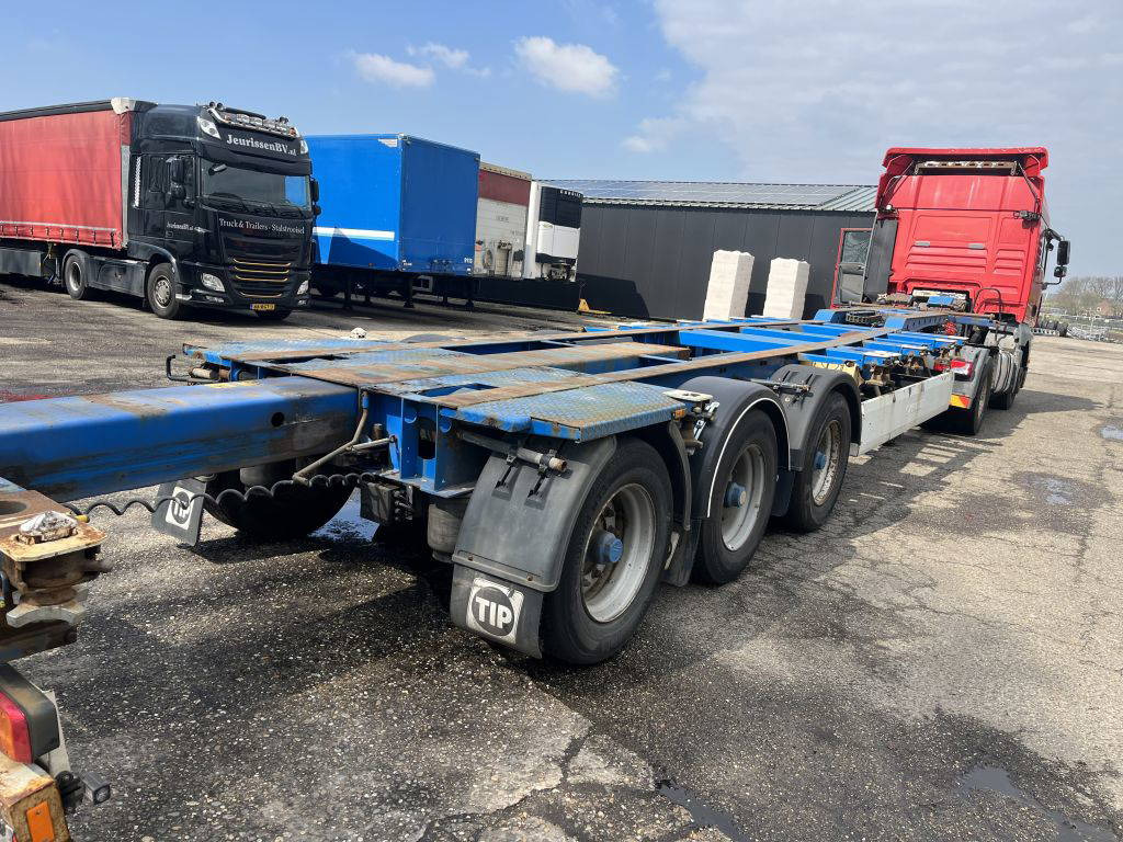 Krone 40FT HC, Voor en achter-uitschuifbaar, BPW 3 stuks - نصف مقطورة لنقل الحاويات: صورة 3 Krone 40FT HC, Voor en achter-uitschuifbaar, BPW 3 stuks - نصف مقطورة لنقل الحاويات: صورة 3