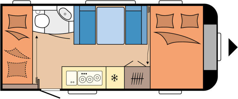 DE LUXE 490 KMF - كرفان سحب: صورة 1 DE LUXE 490 KMF - كرفان سحب: صورة 1