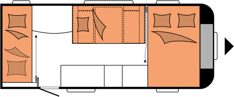 DE LUXE 490 KMF - كرفان سحب: صورة 2 DE LUXE 490 KMF - كرفان سحب: صورة 2