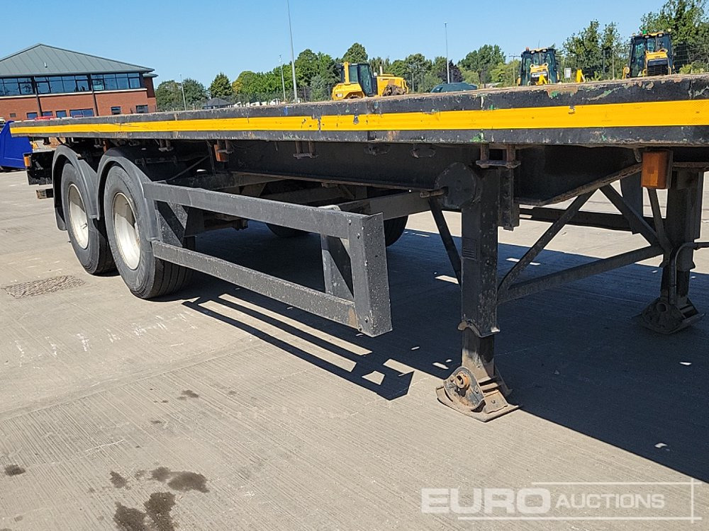 نصف مقطورة مسطحة 1999 Don-Bur Twin Axle Flatbed Trailer: صورة 19