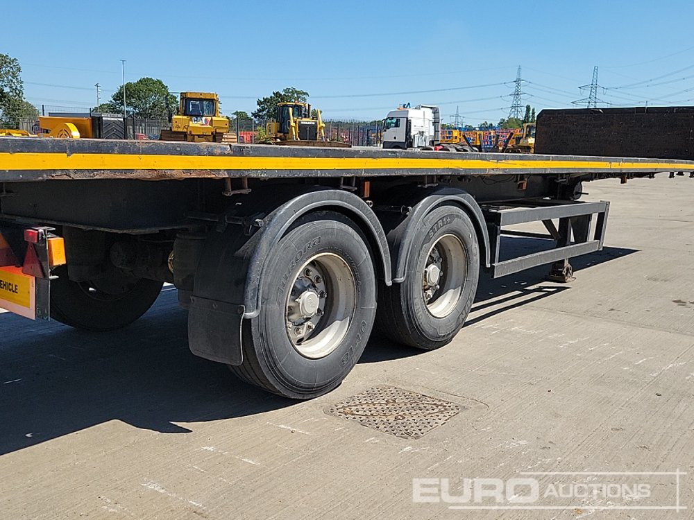 نصف مقطورة مسطحة 1999 Don-Bur Twin Axle Flatbed Trailer: صورة 16