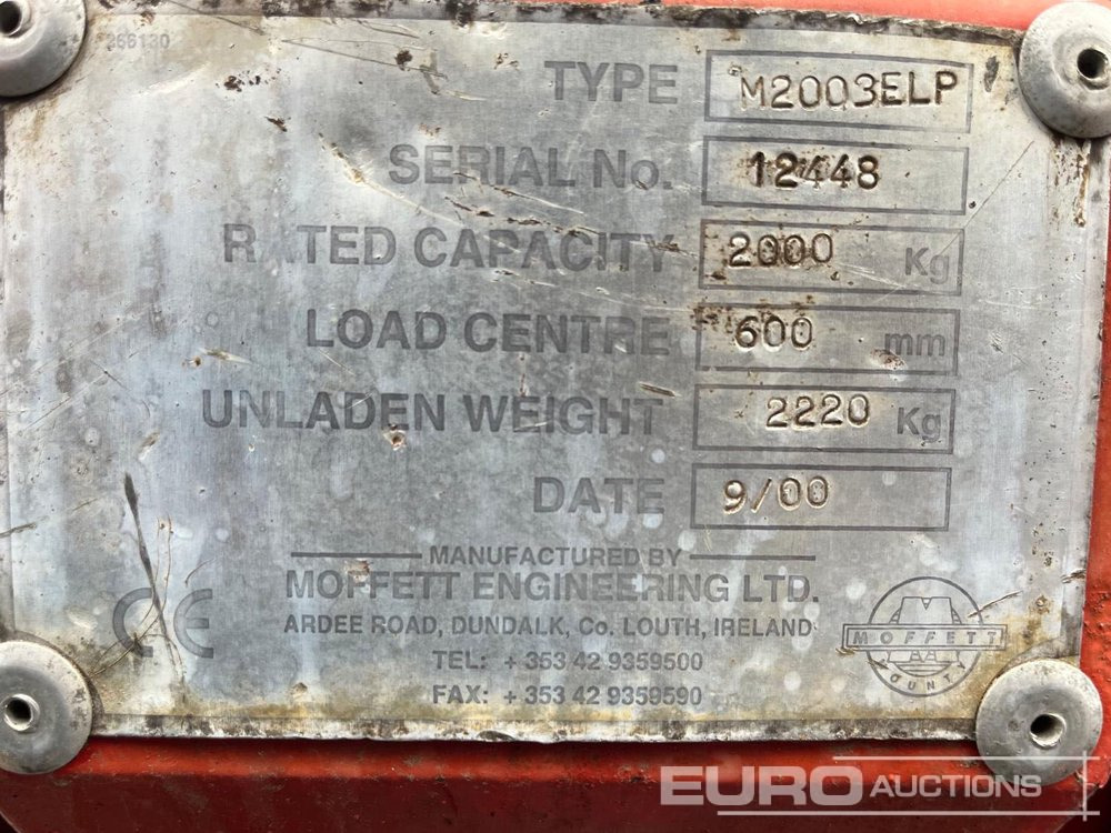 2000 Moffett Mounty M2003 - رافعة شوكية: صورة 5 2000 Moffett Mounty M2003 - رافعة شوكية: صورة 5