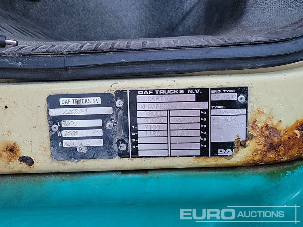 شاحنة صهريج 2005 DAF LF: صورة 35 شاحنة صهريج 2005 DAF LF: صورة 35