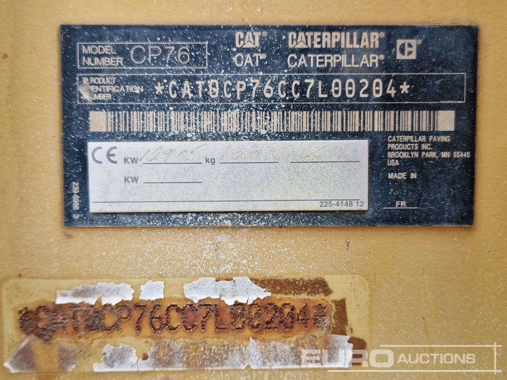 2011 CAT CP76 - مدحلة: صورة 1 2011 CAT CP76 - مدحلة: صورة 1
