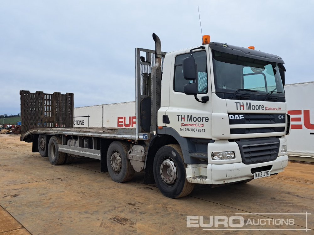 شاحنات مسطحة لنقل المعدات الثقيلة 2012 DAF CF: صورة 7 شاحنات مسطحة لنقل المعدات الثقيلة 2012 DAF CF: صورة 7