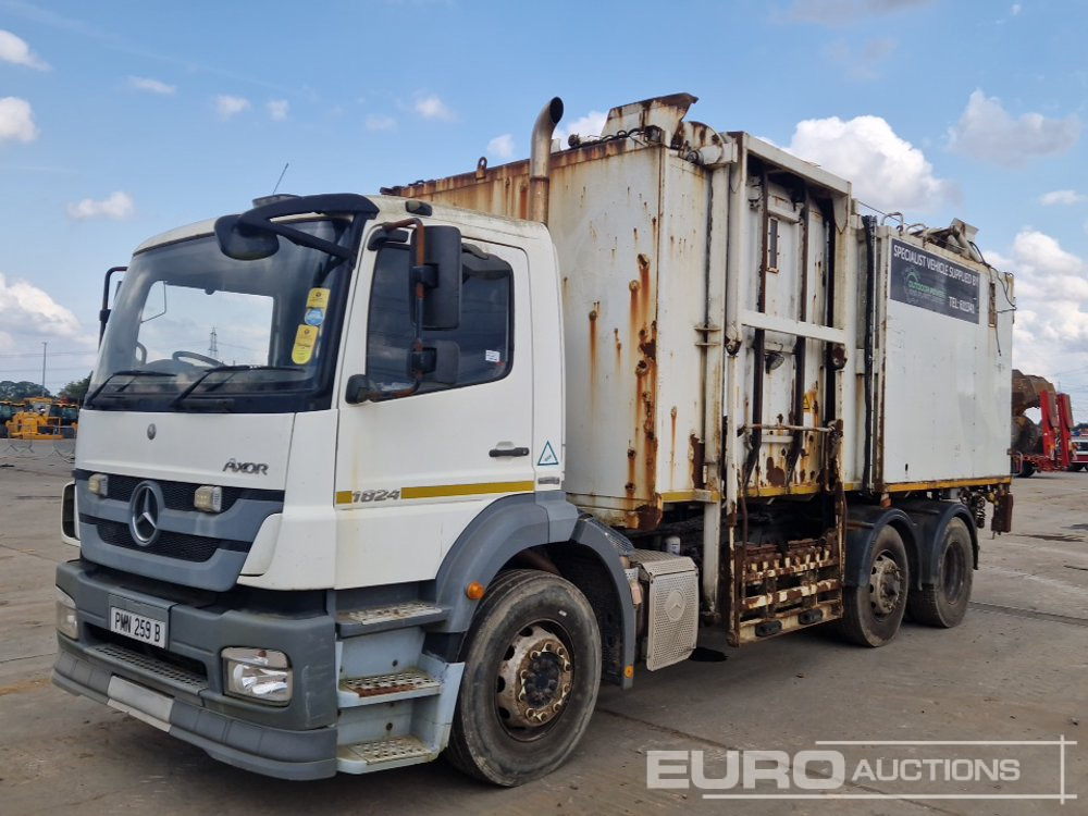 2012 Mercedes 1824 - شاحنة النفايات: صورة 1 2012 Mercedes 1824 - شاحنة النفايات: صورة 1