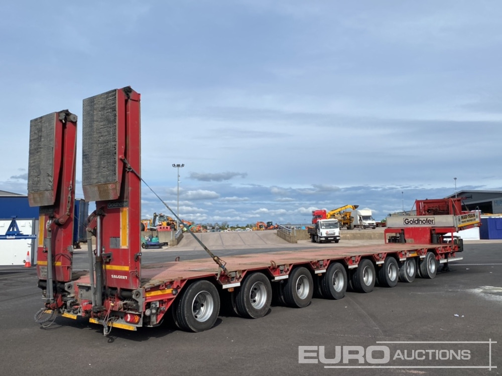 2014 Goldhofer 8 Axle Double Extending Stepframe Low Loader Trailer, Hydraulic Rear Steering, Hydraulic Ramps, Out Riggers, Extending To 24m, 2.75m Wide - عربة منخفضة مسطحة نصف مقطورة: صورة 5 2014 Goldhofer 8 Axle Double Extending Stepframe Low Loader Trailer, Hydraulic Rear Steering, Hydraulic Ramps, Out Riggers, Extending To 24m, 2.75m Wide - عربة منخفضة مسطحة نصف مقطورة: صورة 5