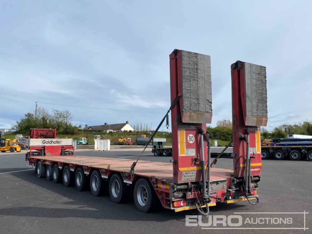 2014 Goldhofer 8 Axle Double Extending Stepframe Low Loader Trailer, Hydraulic Rear Steering, Hydraulic Ramps, Out Riggers, Extending To 24m, 2.75m Wide - عربة منخفضة مسطحة نصف مقطورة: صورة 3 2014 Goldhofer 8 Axle Double Extending Stepframe Low Loader Trailer, Hydraulic Rear Steering, Hydraulic Ramps, Out Riggers, Extending To 24m, 2.75m Wide - عربة منخفضة مسطحة نصف مقطورة: صورة 3