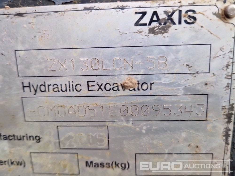 حفار زحاف 2015 Hitachi ZX130LCN-5B: صورة 46