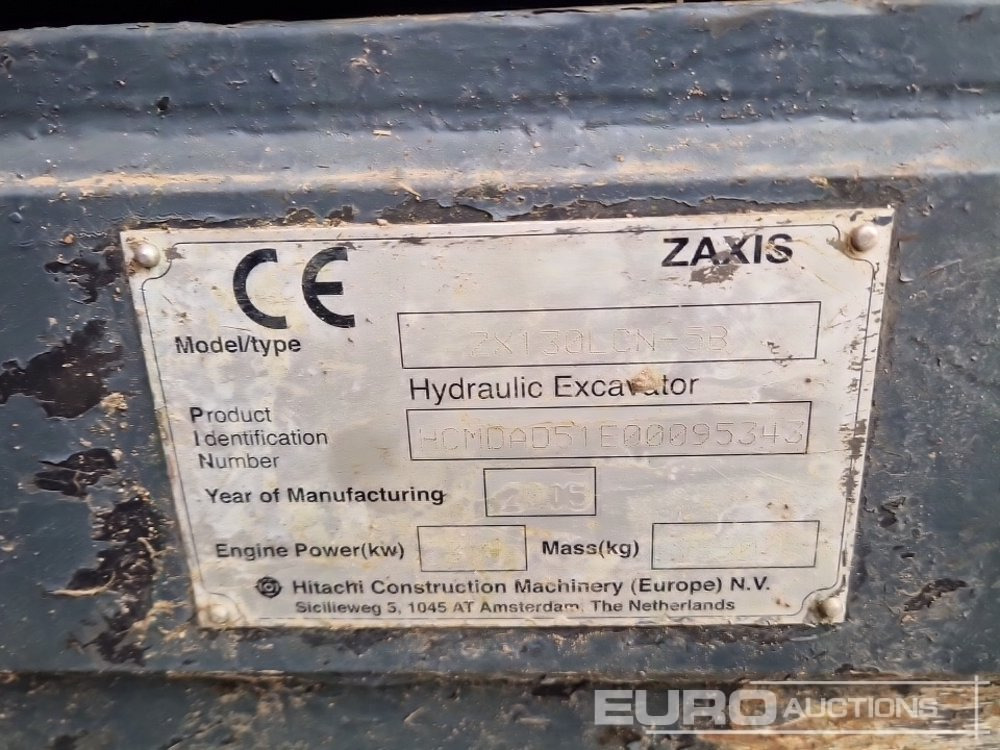 حفار زحاف 2015 Hitachi ZX130LCN-5B: صورة 45
