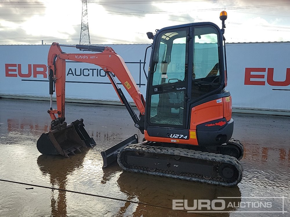 2015 Kubota U27-4 - حفارة مُصَّغرة: صورة 3 2015 Kubota U27-4 - حفارة مُصَّغرة: صورة 3