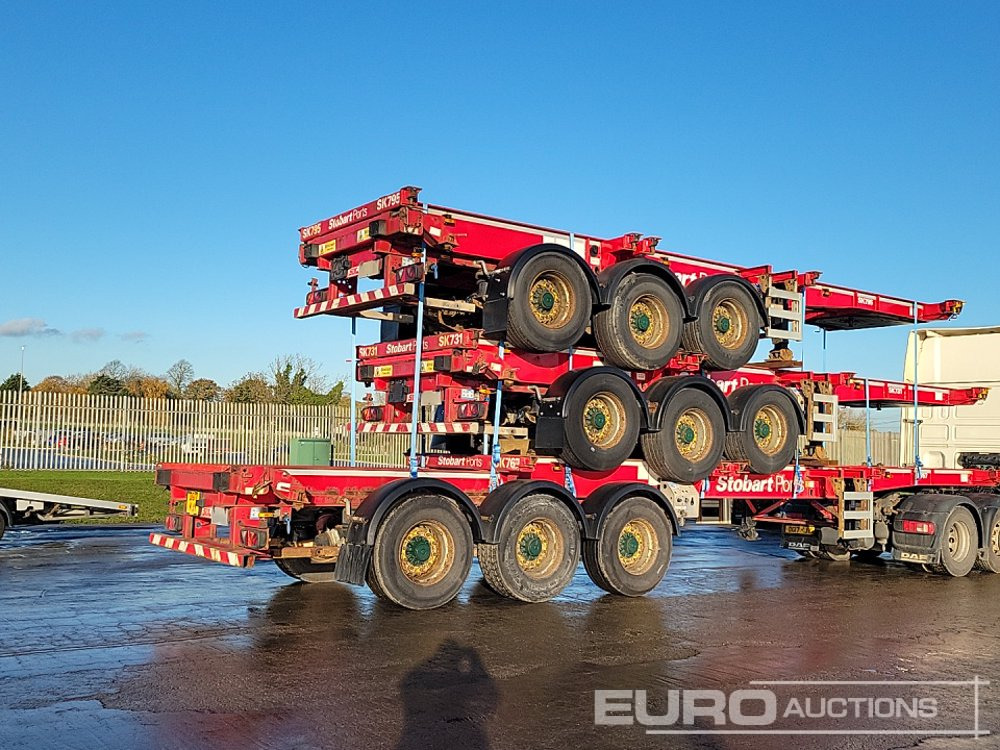 2015 SDC Tri Axle Sliding Skeletal Trailer (3 of) - نصف مقطورة مسطحة: صورة 5 2015 SDC Tri Axle Sliding Skeletal Trailer (3 of) - نصف مقطورة مسطحة: صورة 5
