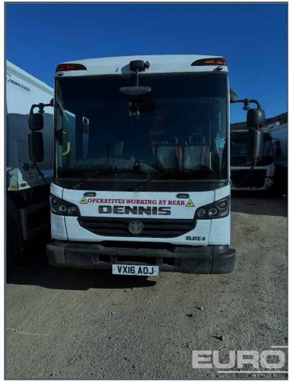 2016 Dennis Elite 6 6x4 Refuse Lorry, Reverse Camera, Automatic Gearbox (Reg. Docs. Available) - شاحنة النفايات: صورة 3 2016 Dennis Elite 6 6x4 Refuse Lorry, Reverse Camera, Automatic Gearbox (Reg. Docs. Available) - شاحنة النفايات: صورة 3