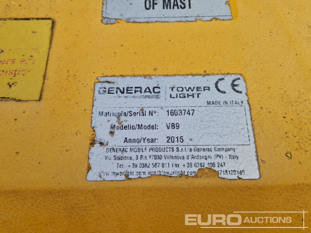 برج الإنارة 2016 Generac VB-9: صورة 29