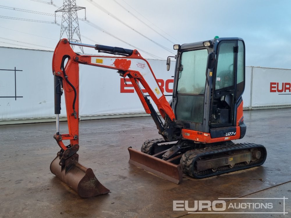 2016 Kubota U27-4 - حفارة مُصَّغرة: صورة 1 2016 Kubota U27-4 - حفارة مُصَّغرة: صورة 1