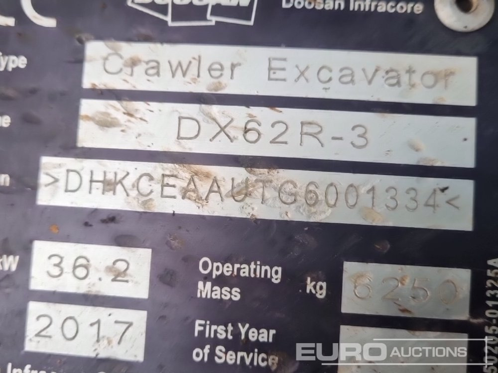 حفارة مُصَّغرة 2017 Doosan DX62R-3: صورة 44 حفارة مُصَّغرة 2017 Doosan DX62R-3: صورة 44