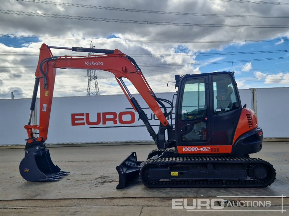 2018 Kubota KX080-4A - حفارة مُصَّغرة: صورة 2 2018 Kubota KX080-4A - حفارة مُصَّغرة: صورة 2