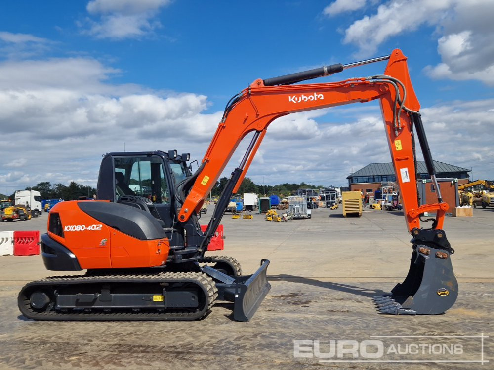 حفارة مُصَّغرة 2018 Kubota KX080-4A: صورة 6