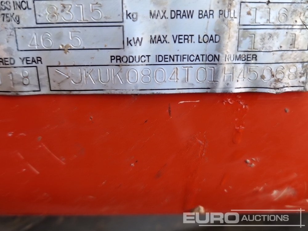 حفارة مُصَّغرة 2018 Kubota KX080-4A: صورة 50