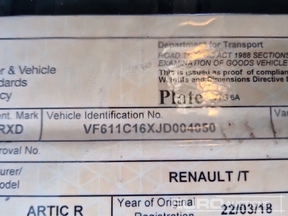 وحدة جر 2018 Renault T460: صورة 40