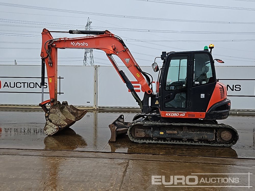 2019 Kubota KX080-4A - حفارة مُصَّغرة: صورة 1 2019 Kubota KX080-4A - حفارة مُصَّغرة: صورة 1