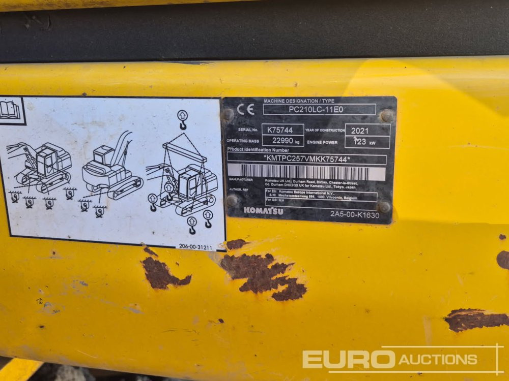 2021 Komatsu PC210LC-11E0 - حفار زحاف: صورة 2 2021 Komatsu PC210LC-11E0 - حفار زحاف: صورة 2