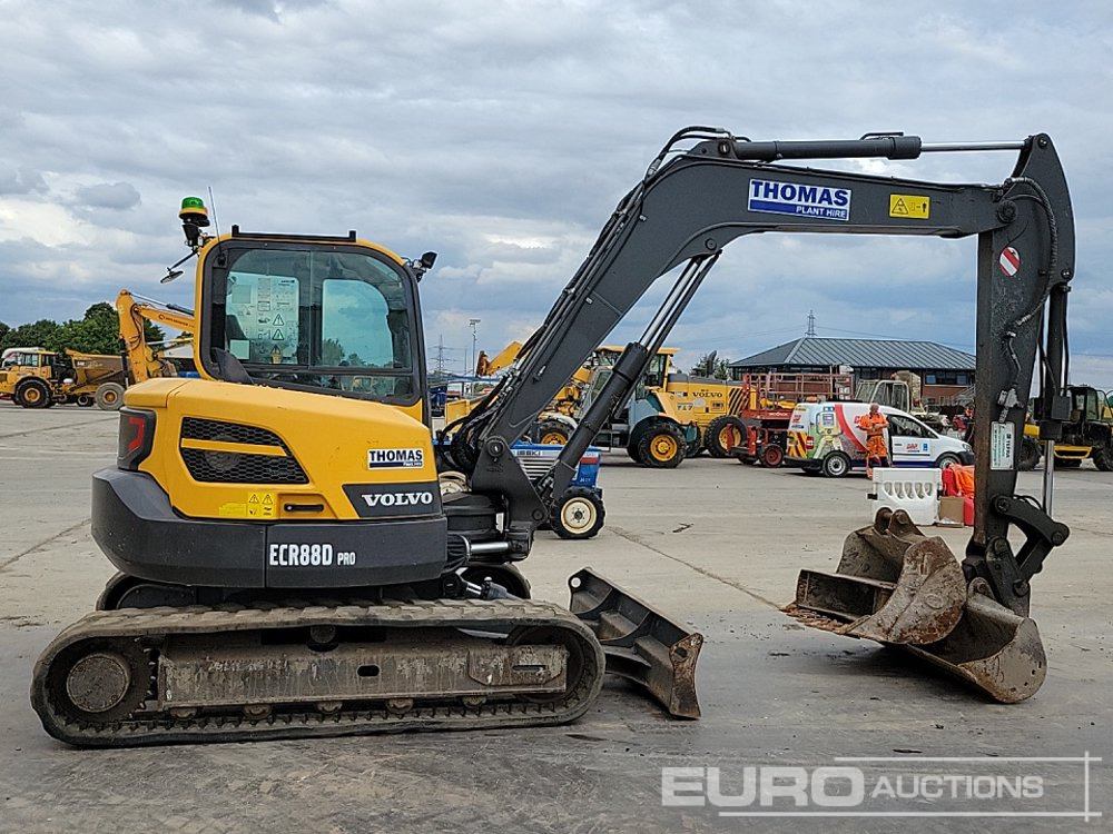 حفارة مُصَّغرة 2021 Volvo ECR88D: صورة 6