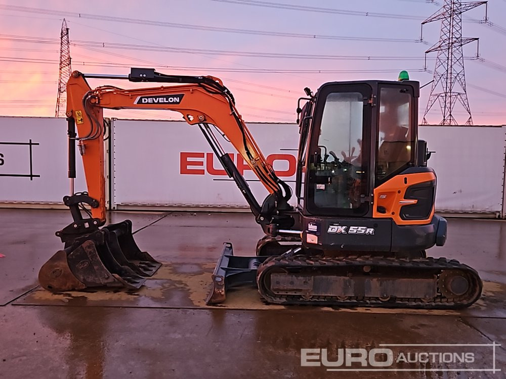 2022 Develon DX55R-7 - حفارة مُصَّغرة: صورة 2 2022 Develon DX55R-7 - حفارة مُصَّغرة: صورة 2