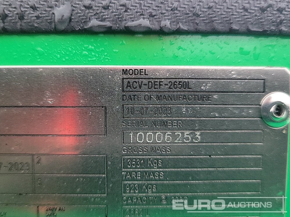 خزان تخزين 2023 DYMAC ACV-DEF-2650L: صورة 19 خزان تخزين 2023 DYMAC ACV-DEF-2650L: صورة 19