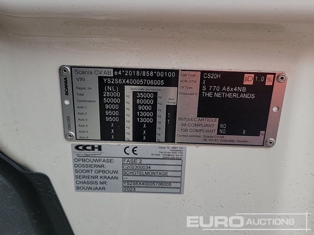 وحدة جر 2023 Scania S770 V8: صورة 44