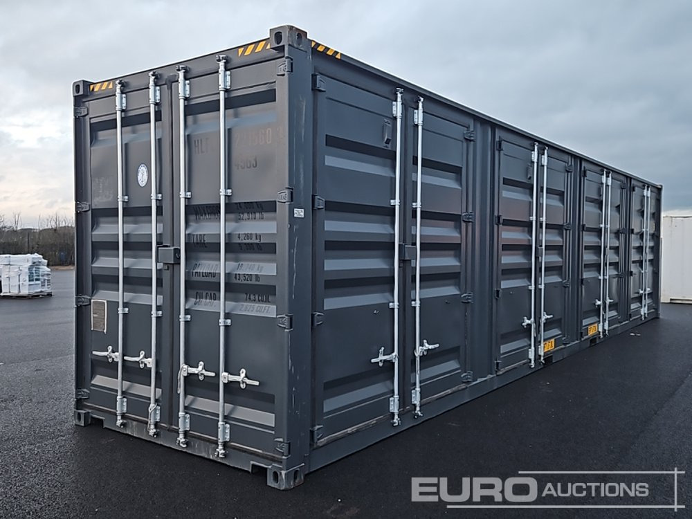 40ft HC Container, 4 Side Doors, 1 End Door (Cannot Be Reconsigned) - حاوية شحن: صورة 1 40ft HC Container, 4 Side Doors, 1 End Door (Cannot Be Reconsigned) - حاوية شحن: صورة 1