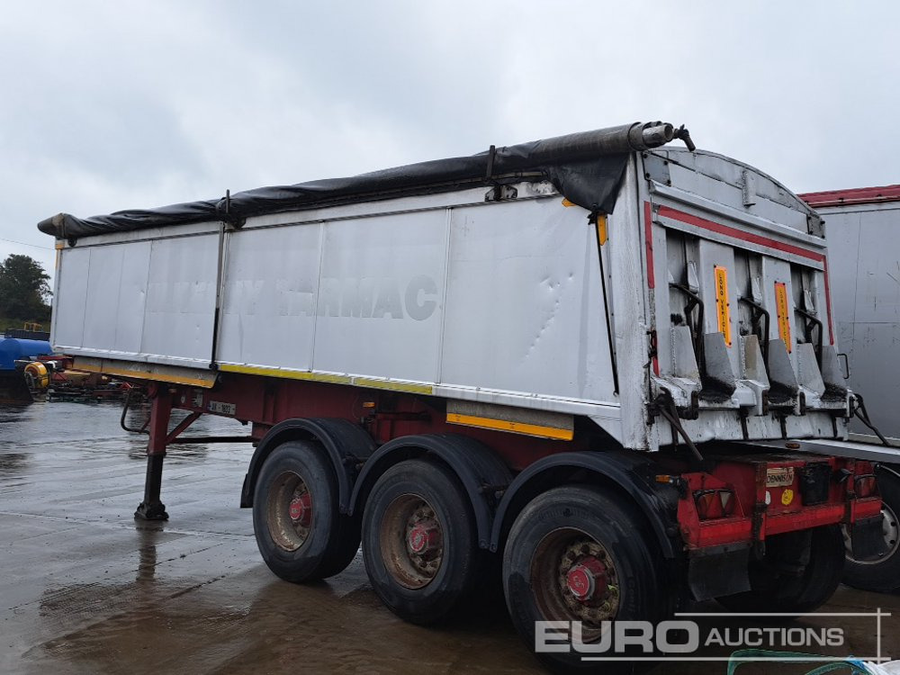 Dennison Tri Axle Bluk Tipping Trailer, Roll Over Cover - قلابة نصف مقطورة نصف مقطورة قلابة: صورة 2 Dennison Tri Axle Bluk Tipping Trailer, Roll Over Cover - قلابة نصف مقطورة نصف مقطورة قلابة: صورة 2