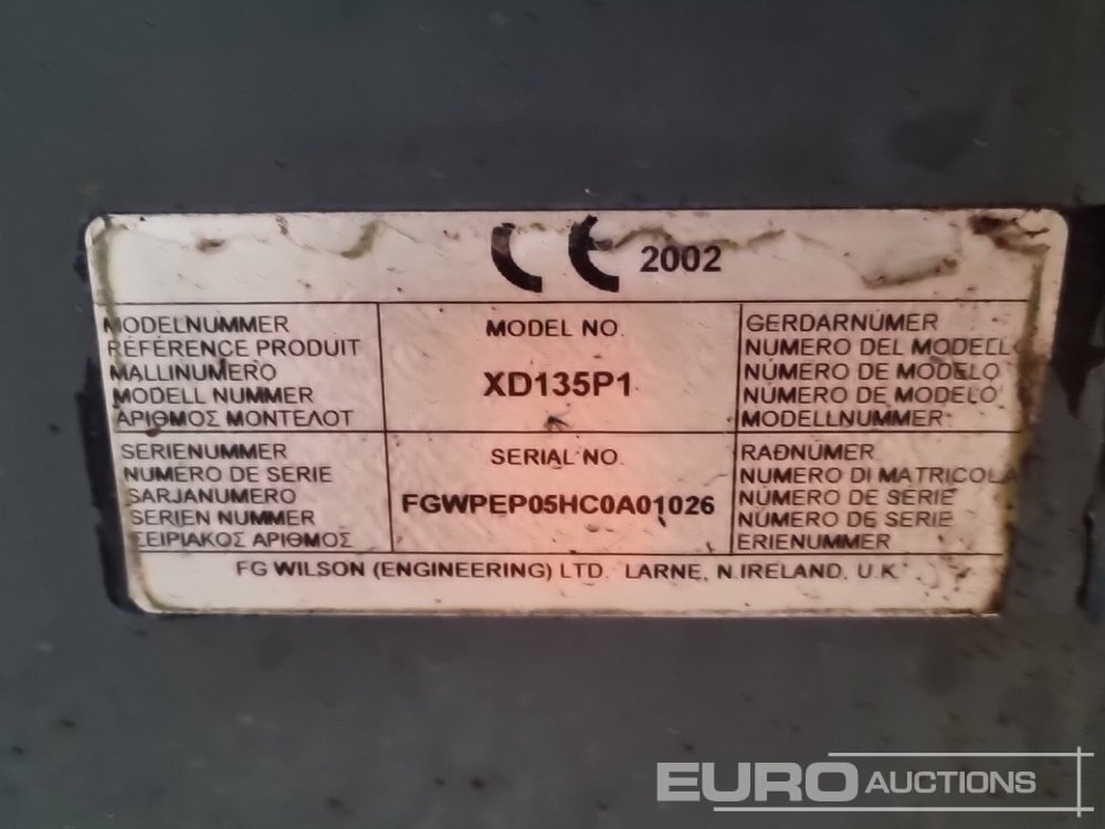 مجموعة المولدات FG Wilson XD135P1: صورة 32