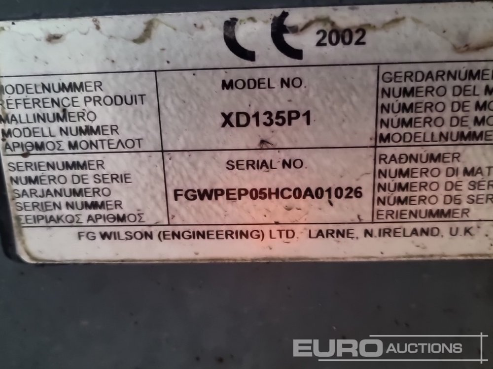 مجموعة المولدات FG Wilson XD135P1: صورة 33