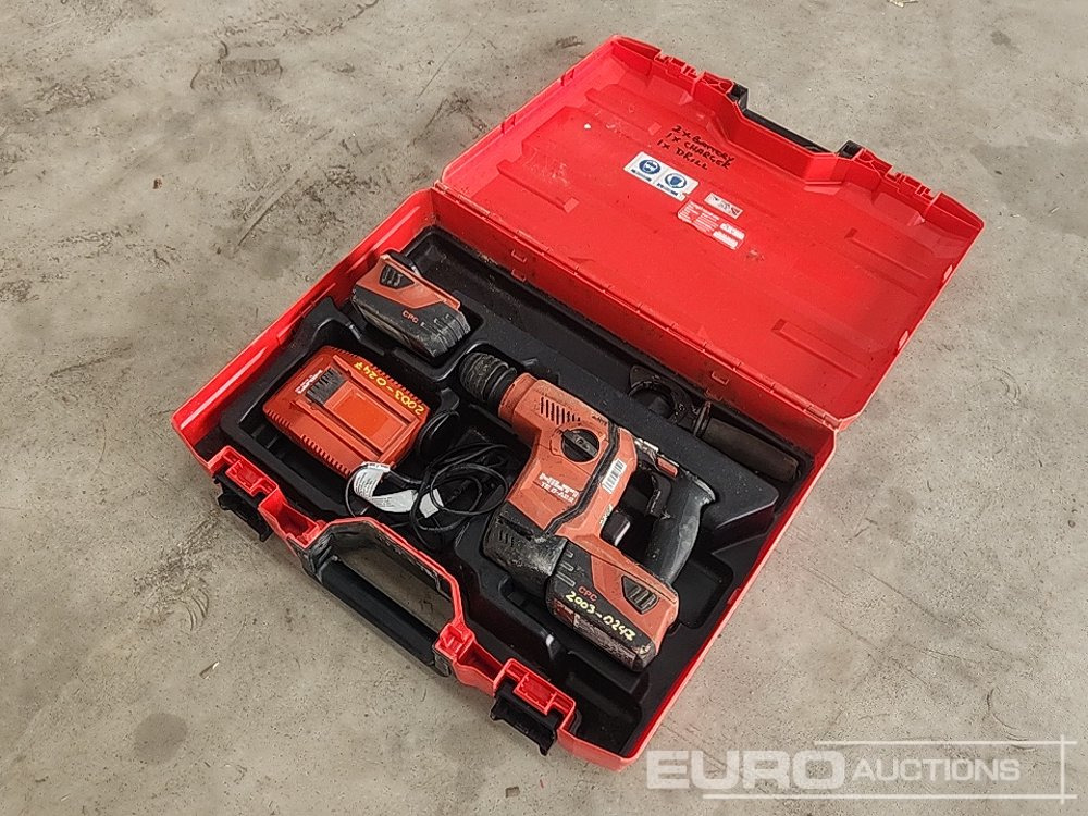 Hilti TE6-A22 22 Volt Cordless Hammer Drill, 2 Batterys, Charger - معدات البناء: صورة 3 Hilti TE6-A22 22 Volt Cordless Hammer Drill, 2 Batterys, Charger - معدات البناء: صورة 3