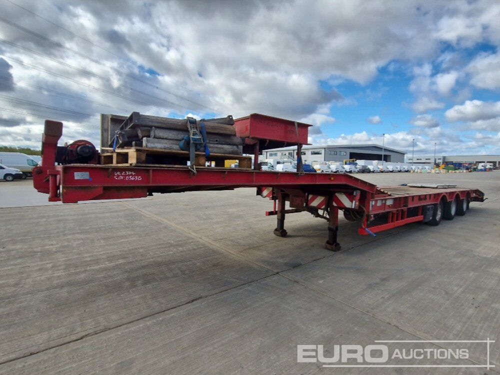 M&G Trailers Ltd, Step Frame Low Loader Tri Axle Rear Steering, 3m Extendable C/w Out Riggers & Alloy Ramps - مقطورة مسطحة منخفضة: صورة 1 M&G Trailers Ltd, Step Frame Low Loader Tri Axle Rear Steering, 3m Extendable C/w Out Riggers & Alloy Ramps - مقطورة مسطحة منخفضة: صورة 1
