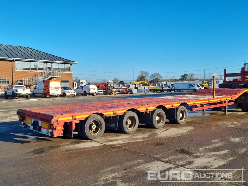 Nooteboom 4 Axle Extendable Low Loader Trailer, Twin Axle Rear Steer, Out Riggers - شاحنات مسطحة: صورة 5 Nooteboom 4 Axle Extendable Low Loader Trailer, Twin Axle Rear Steer, Out Riggers - شاحنات مسطحة: صورة 5