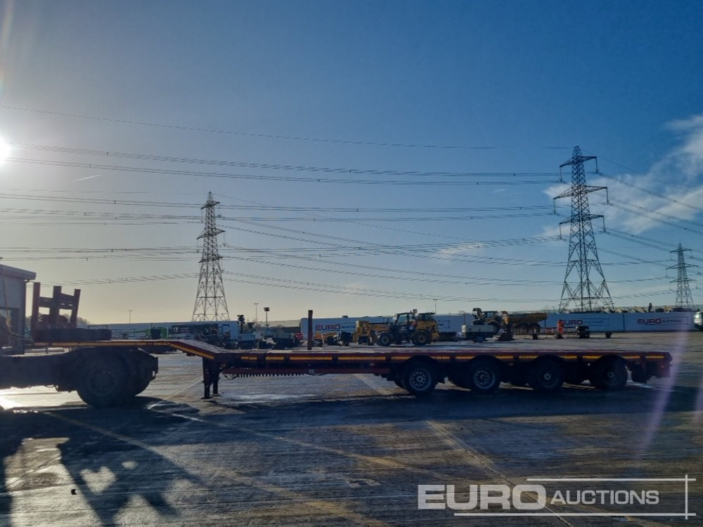 Nooteboom 4 Axle Extendable Low Loader Trailer, Twin Axle Rear Steer, Out Riggers - شاحنات مسطحة: صورة 2 Nooteboom 4 Axle Extendable Low Loader Trailer, Twin Axle Rear Steer, Out Riggers - شاحنات مسطحة: صورة 2